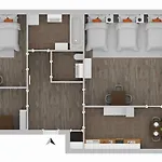 Budgetroom Modernes Mit 3 Schlafzimmern * Gladbeck